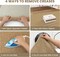 Braided Runner Rug 2x6 Ft Washable Runners for Hallways Non Slip Kitchen Runner Rug Cotton Entryway Runner Indoor, Woven Floor Carpet for Hall Kitchen Bedroom, Orange/Tan/Brown